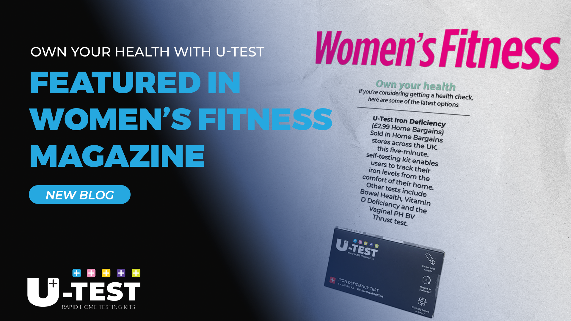 U-Test Featured in Women’s Fitness Magazine: Own Your Health for Just £2.99