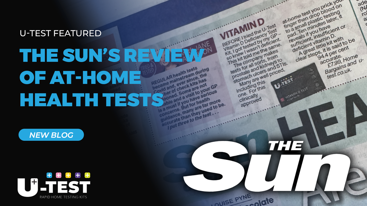U-Test Vitamin D Test Featured in The Sun’s Review of At-Home Health Tests