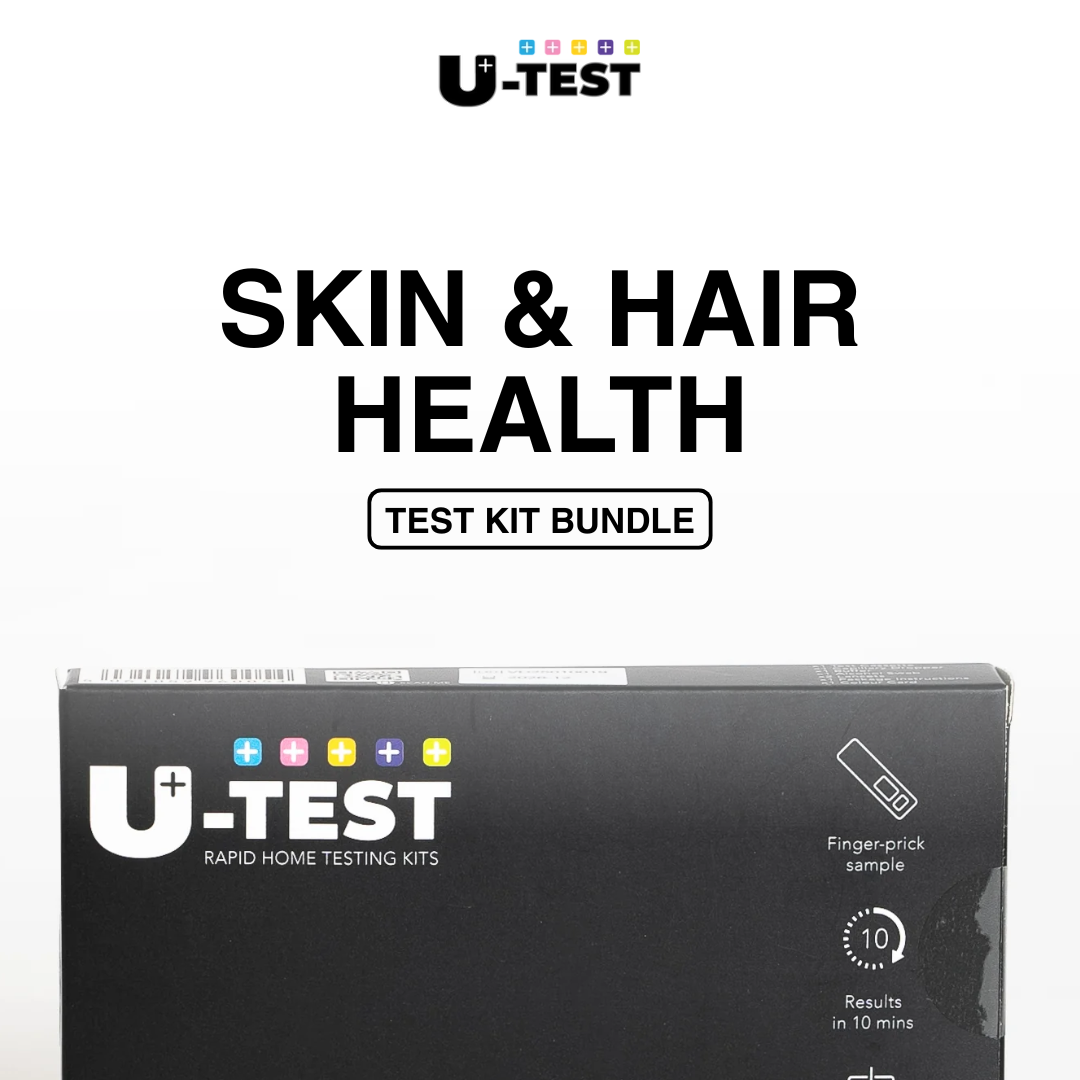 Skin & Hair Health | Check Root Causes of Hair Loss & Skin Issues - Test Kit Bundle