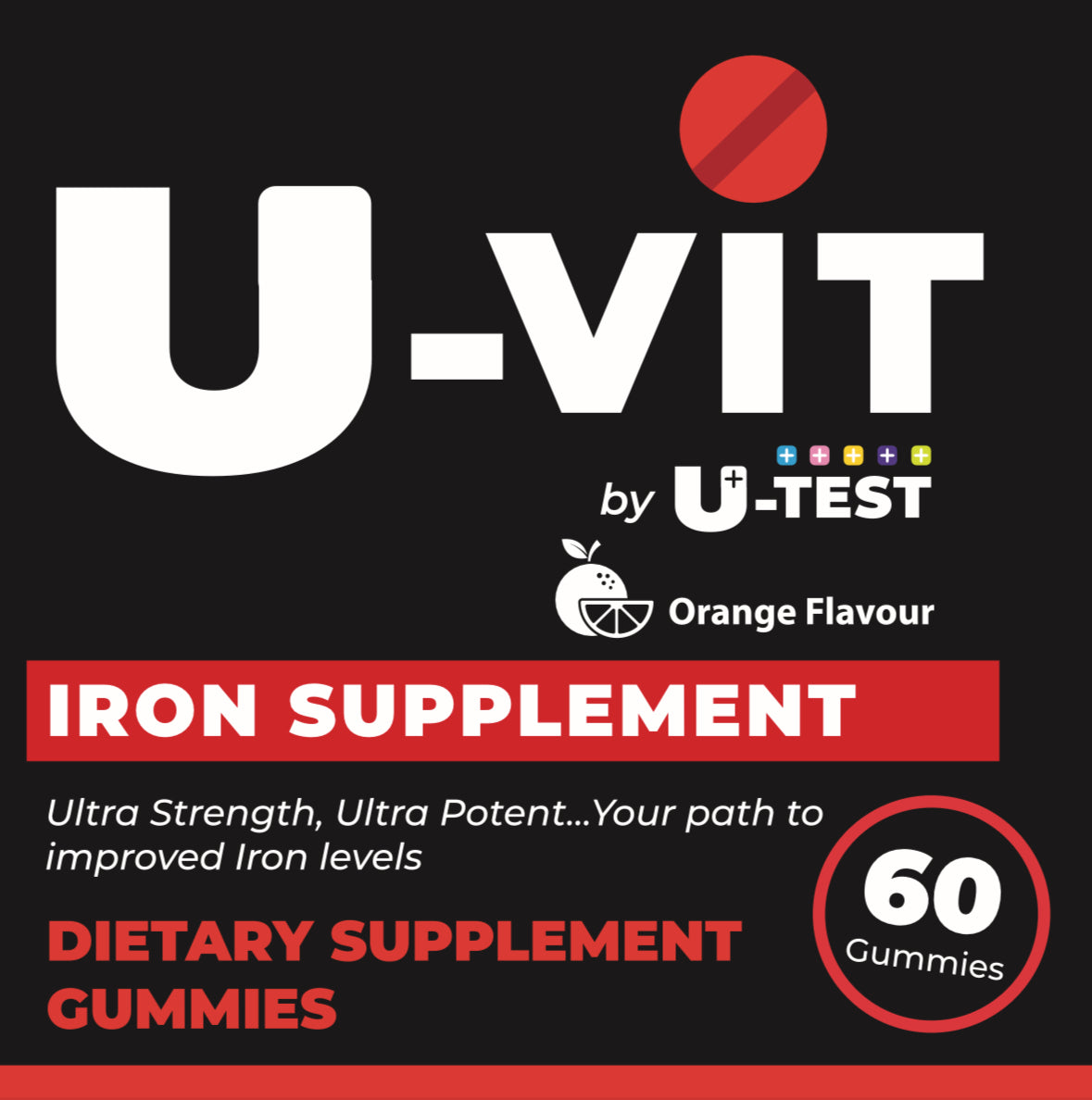 U-VIT by U-Test Iron Gummies Supplement