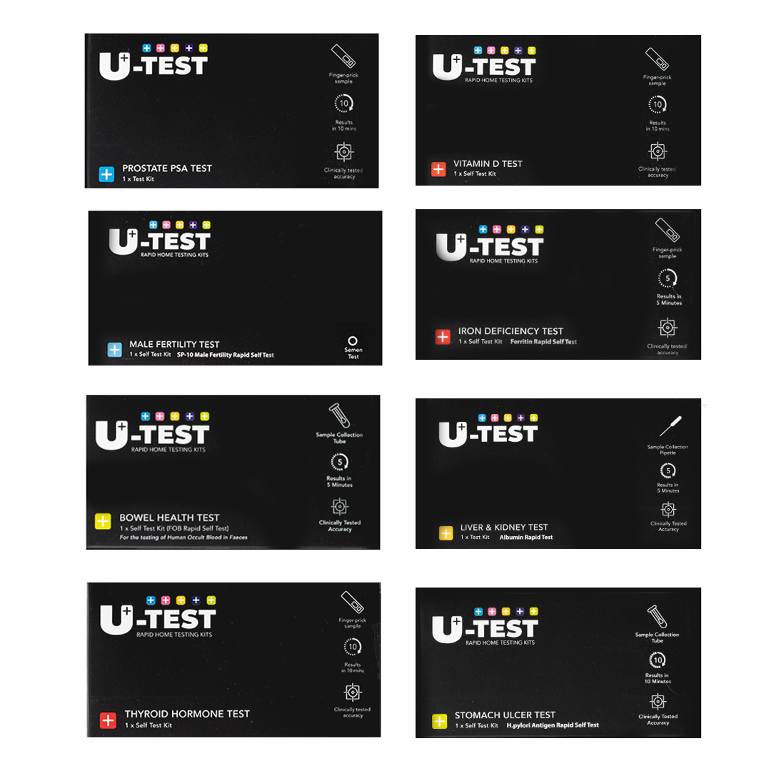 Full Male U-Test MOT Bundle Test Kit | x7 At-Home Tests