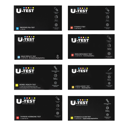 Full Male U-Test MOT Bundle Test Kit | x7 At-Home Tests