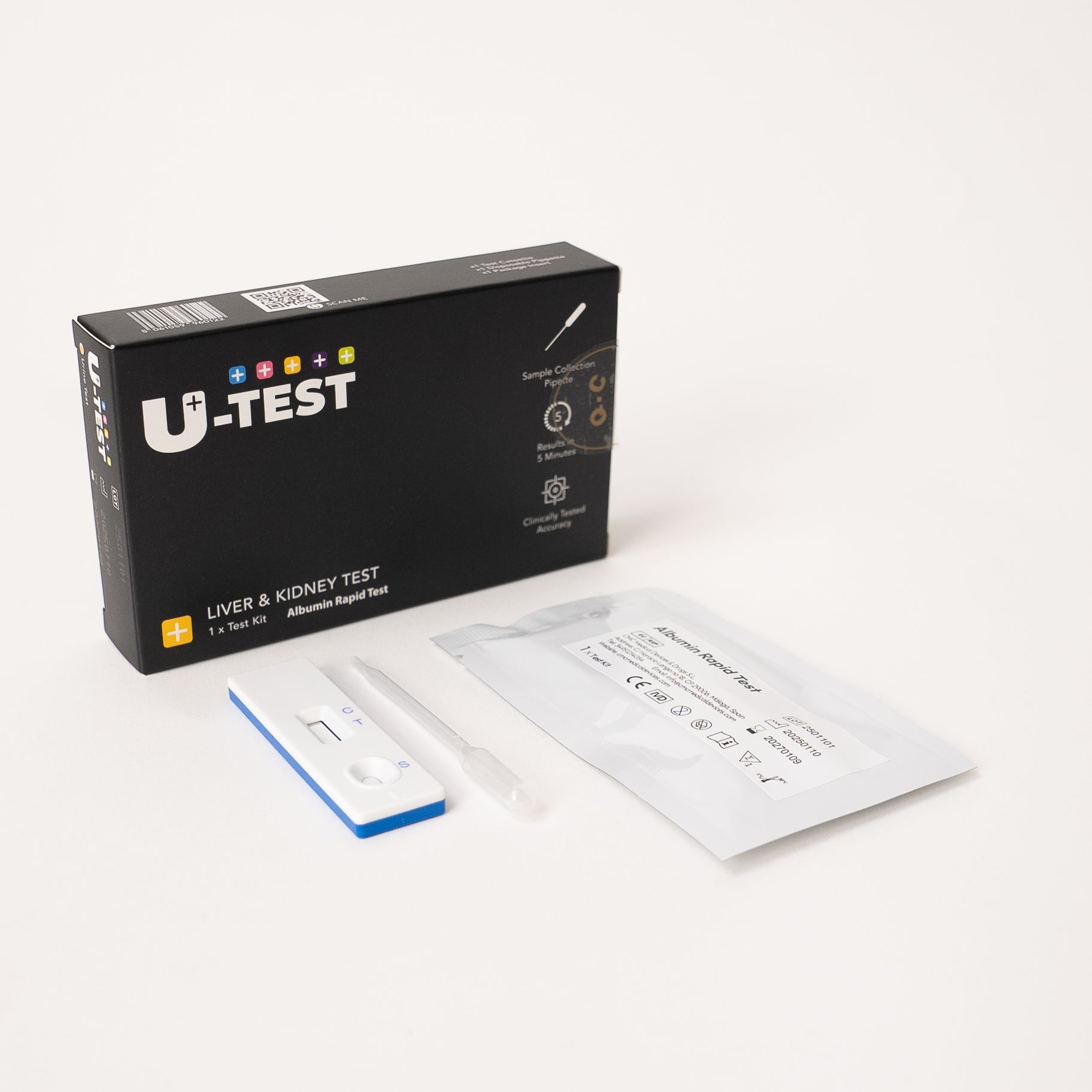 U-Test Kidney And Liver Albumin Home Test Kit Contents – Fast & Accurate Health Screening