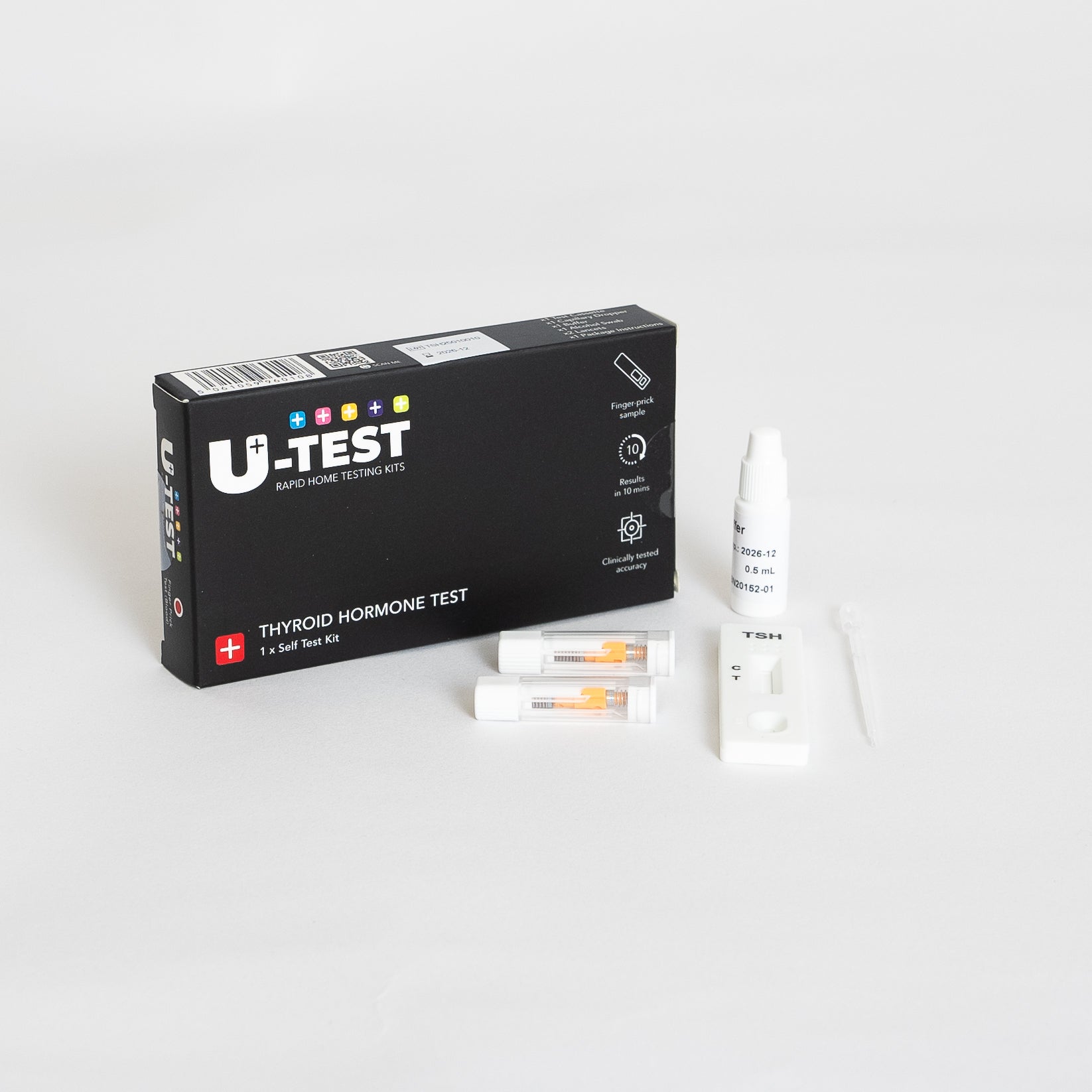 U-Test Thyroid TSH Home Test Kit Contents – Fast & Accurate Thyroid Function Screening