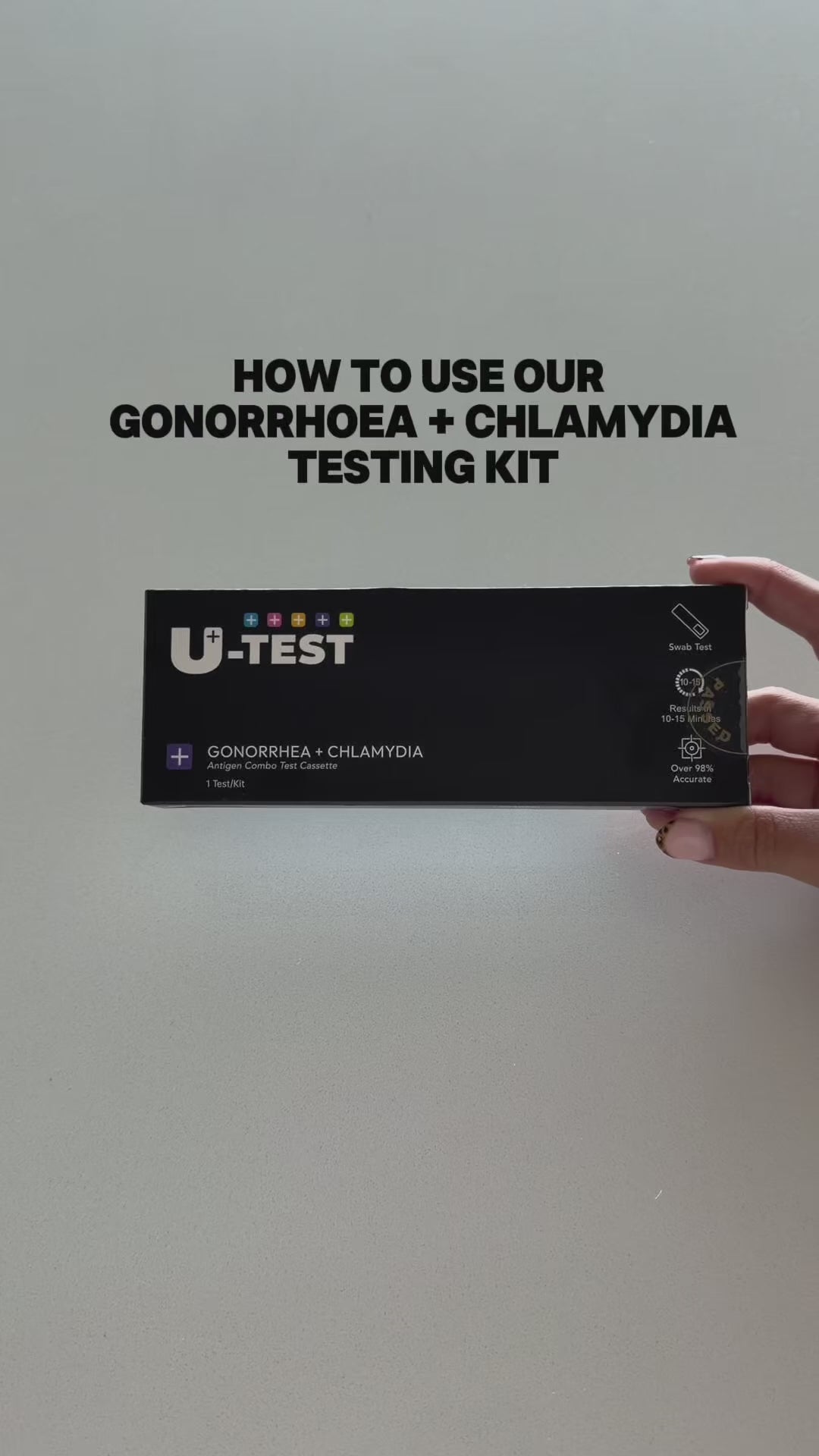 Load video: STI Gonorrhoea &amp; Chlamydia Combo Test Kit | STI Screening Rapid Test Kit